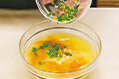 里芋とにんじんの中華たまごスープ